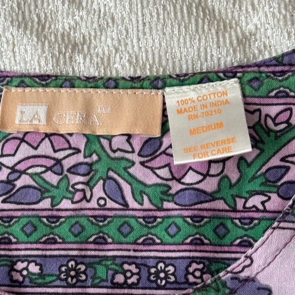 Cotton Dress Floral Fun Print 100% Cotton - Picture 6 of 10